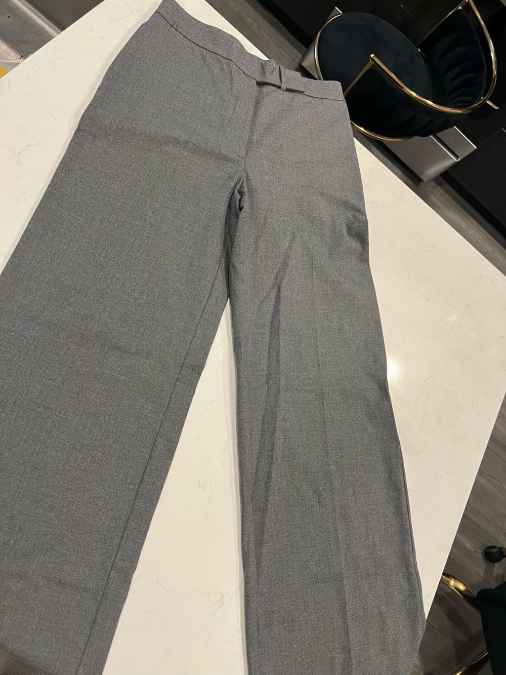 Zara Charcoal Gray Tailored Pants